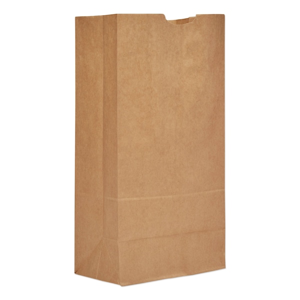 General Paper Bags, 50 lbs Cap., No 20, 8.25"w x 5.94"d x 16.13"h, Kraft, PK500 29820 - main